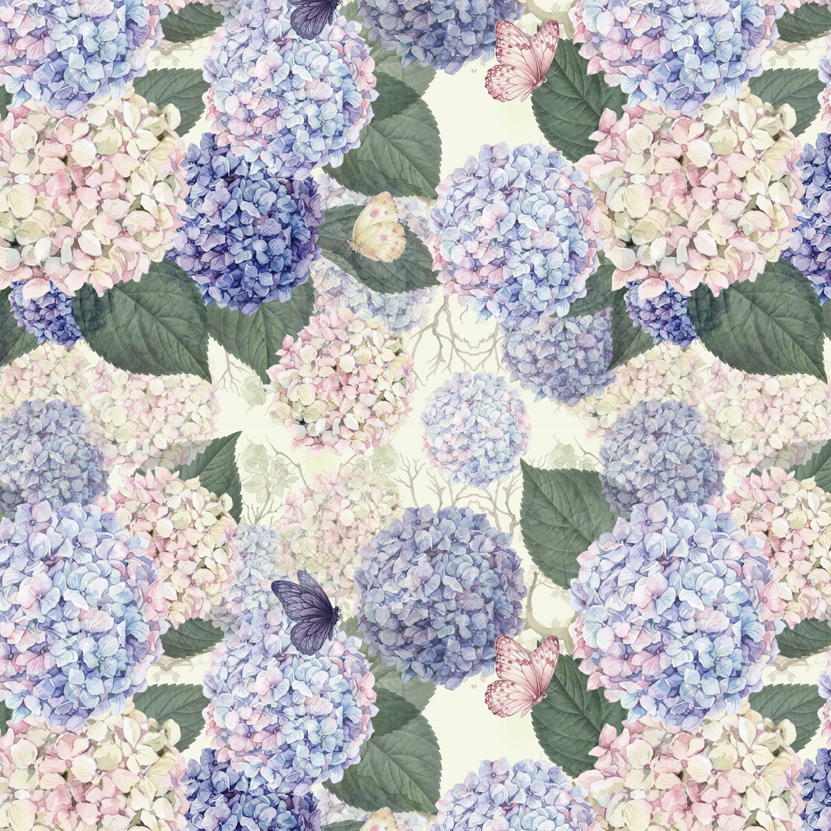 Hydrangea Haven — Lilac & Dusty Pink